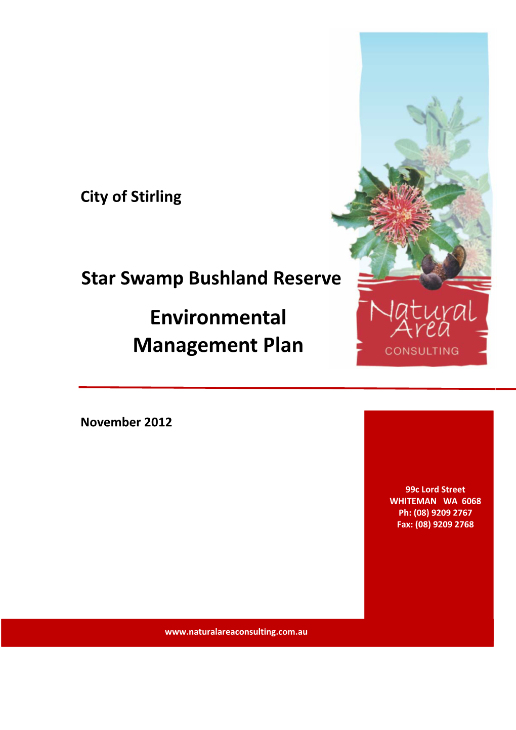 Star Swamp Management Plan