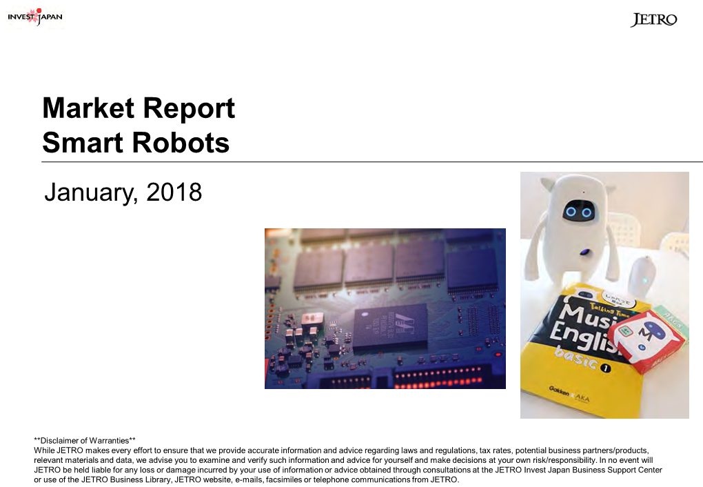 Market Report Smart Robots January, 2018