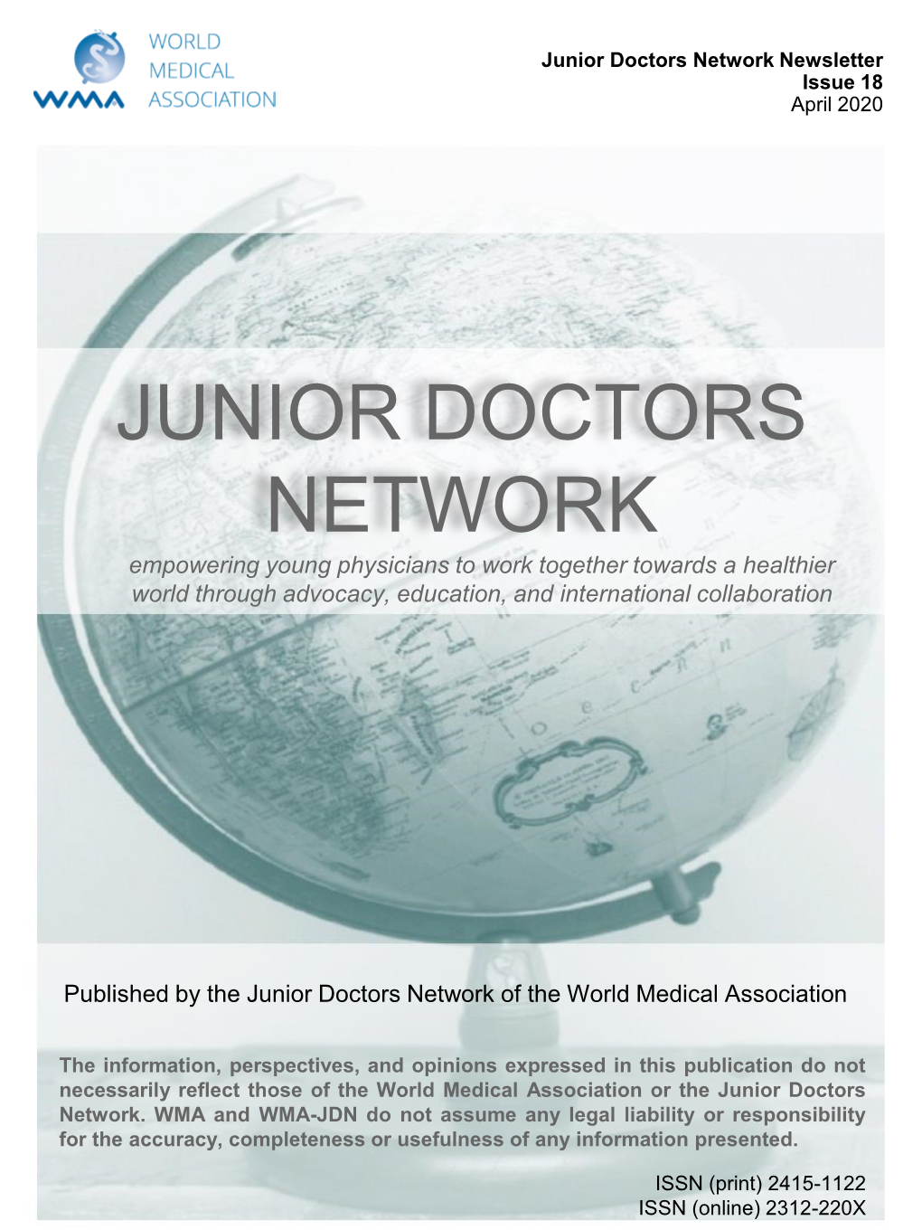 Junior Doctors Network Newsletter Issue 18 April 2020