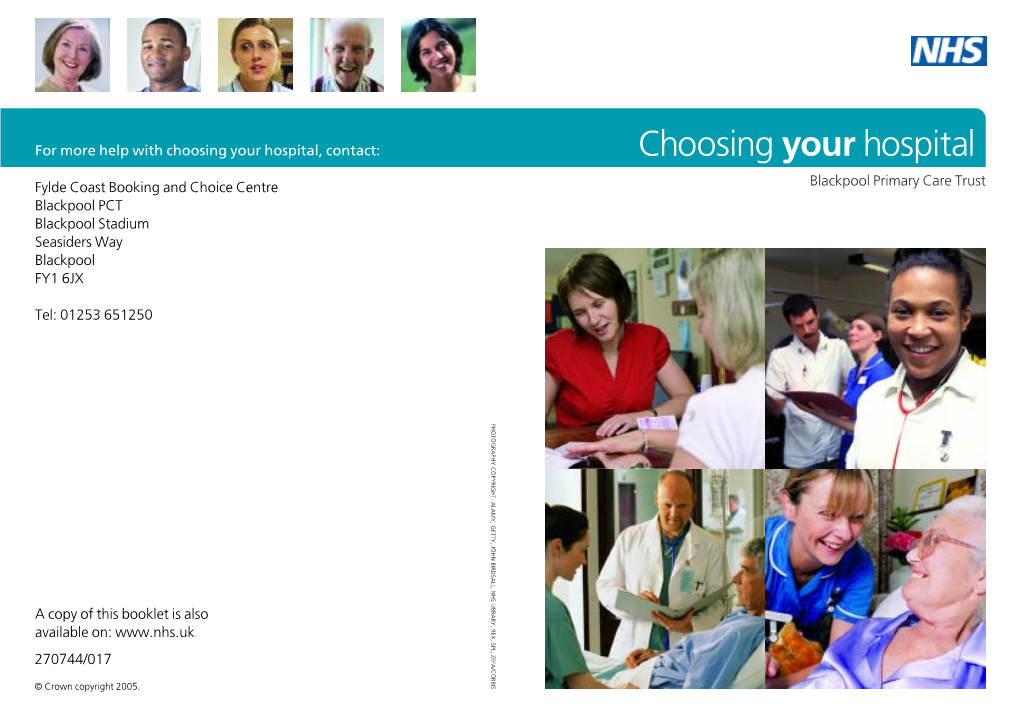 Choosing Your Hospital, Contact: Choosing Your Hospital