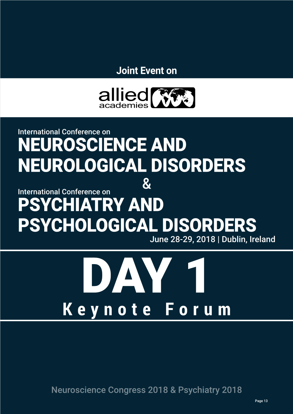 Neuroscience and Neurological Disorders