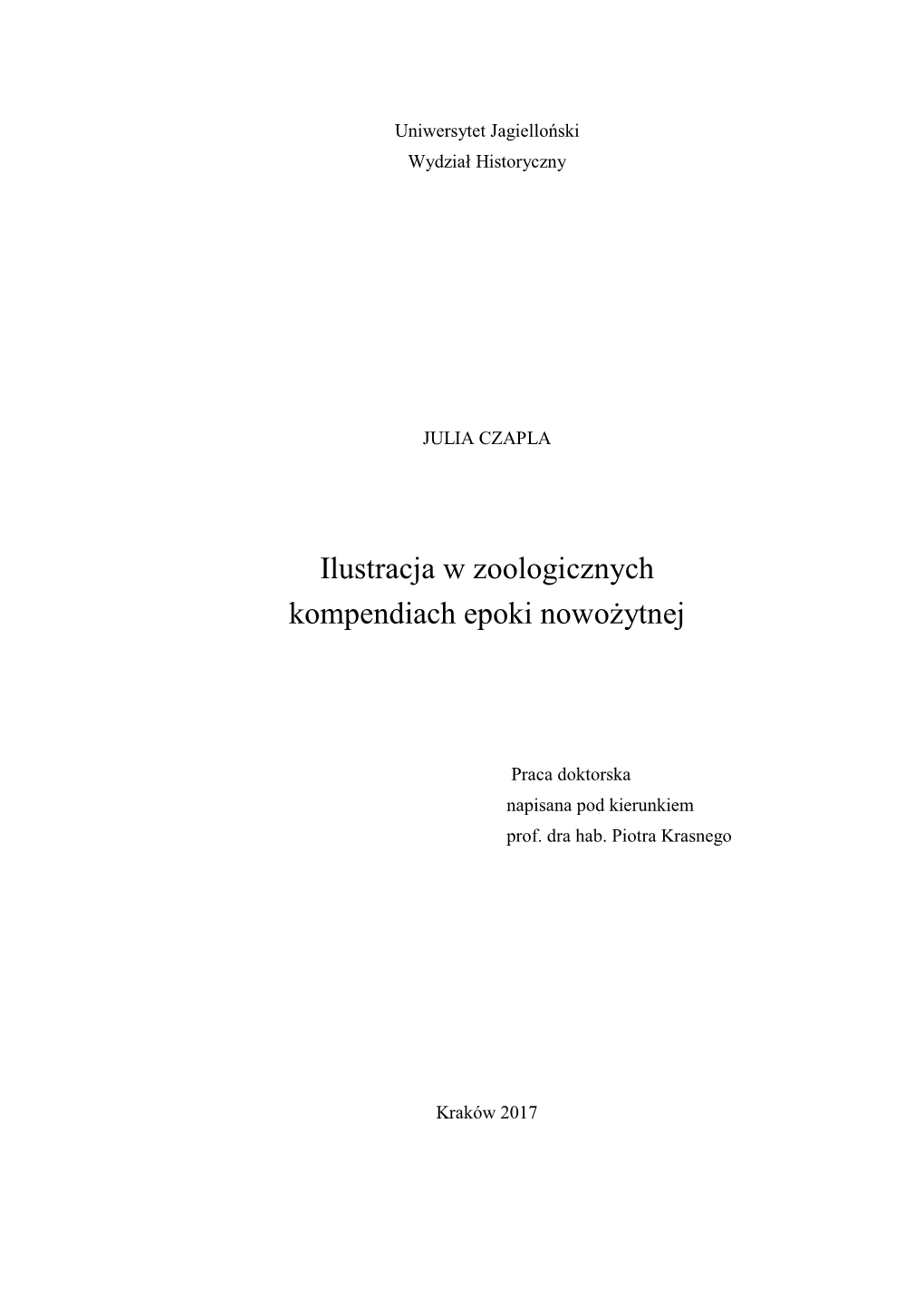 Ilustracja W Zoologicznych Kompendiach Epoki Nowożytnej