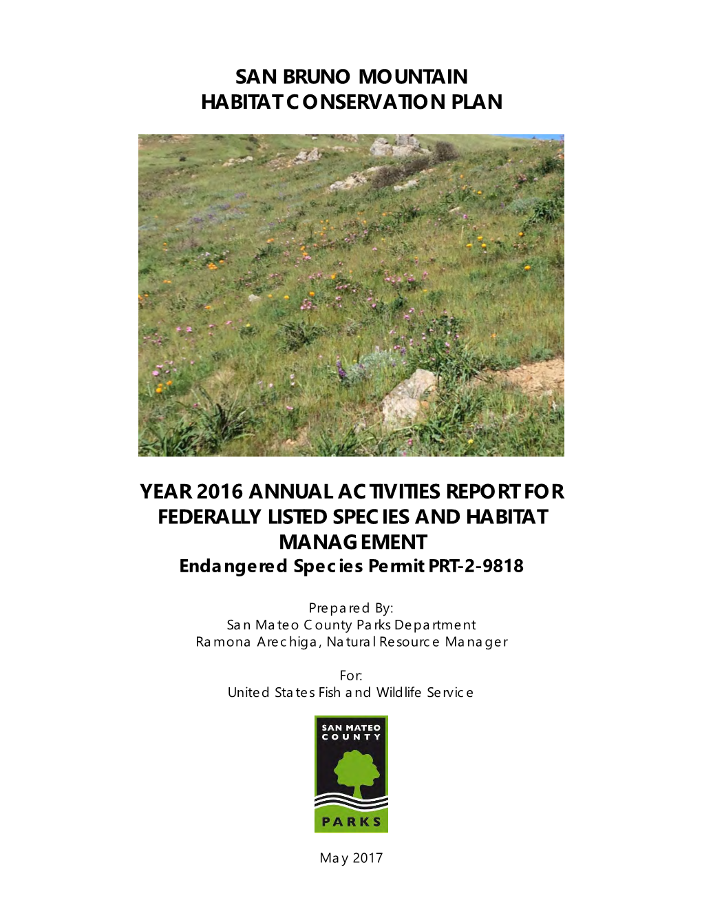 San Bruno Mountain Habitat Conservation Plan Year