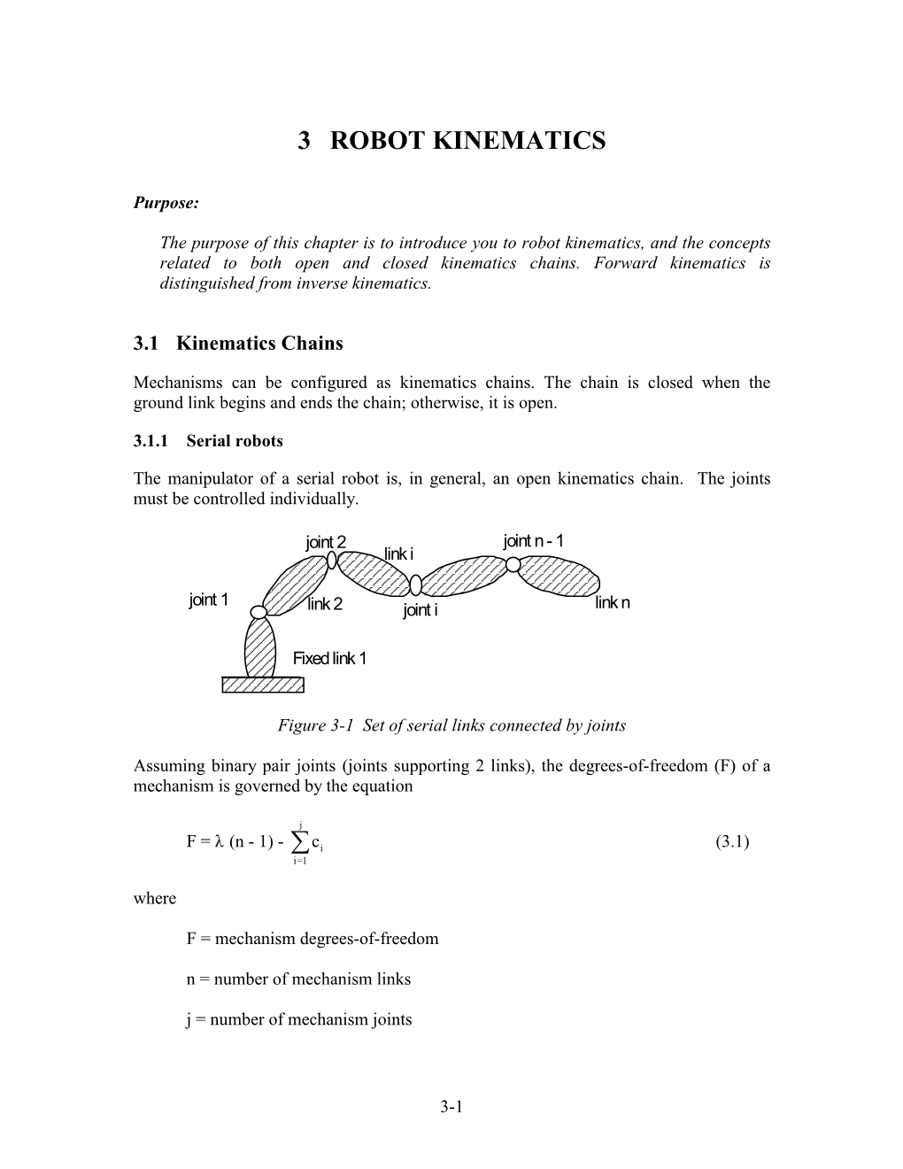 3 Robot Kinematics