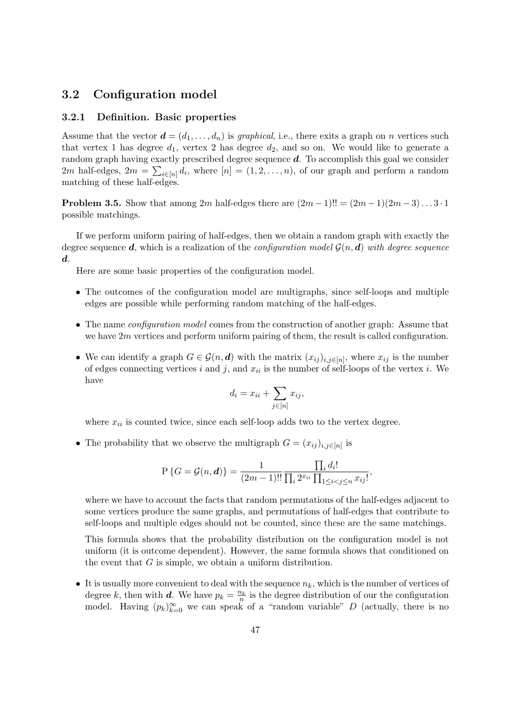 3.2 Configuration Model