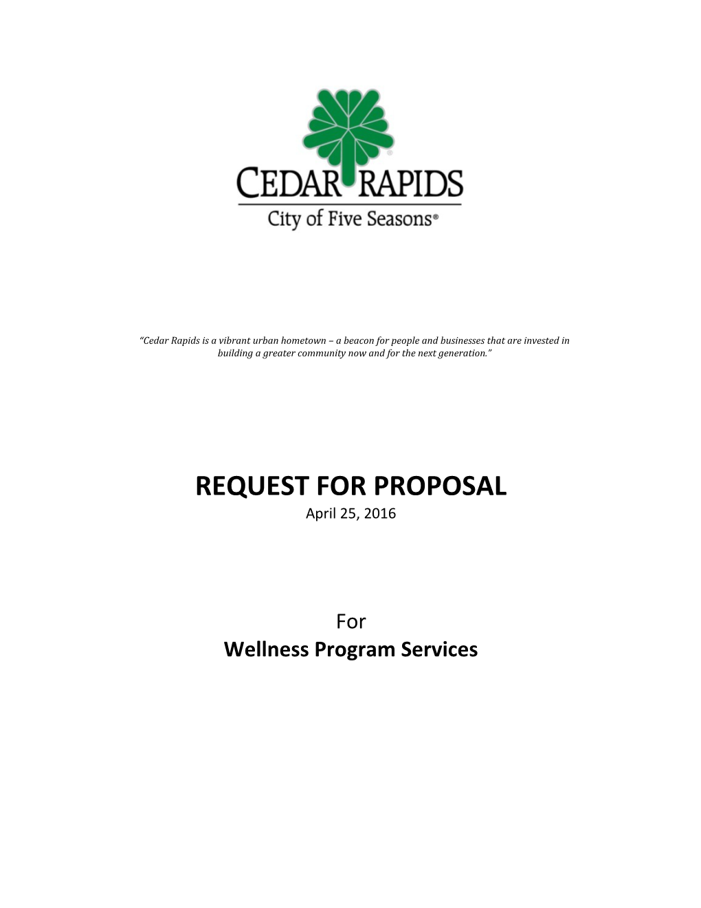 Request for PROPOSAL s25