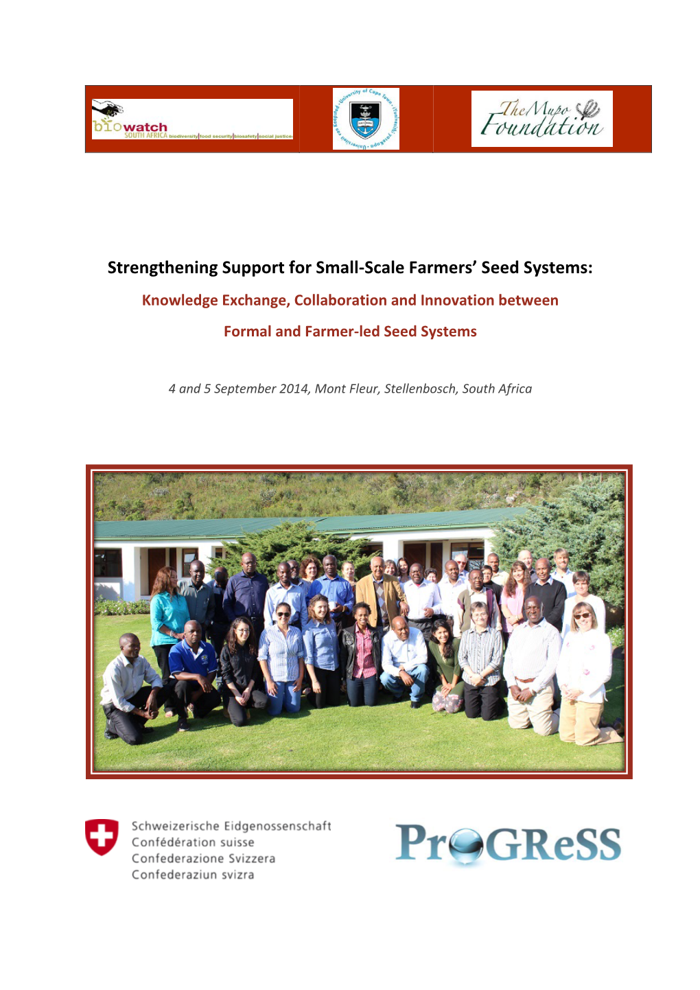 Scale Farmers' Seed Systems