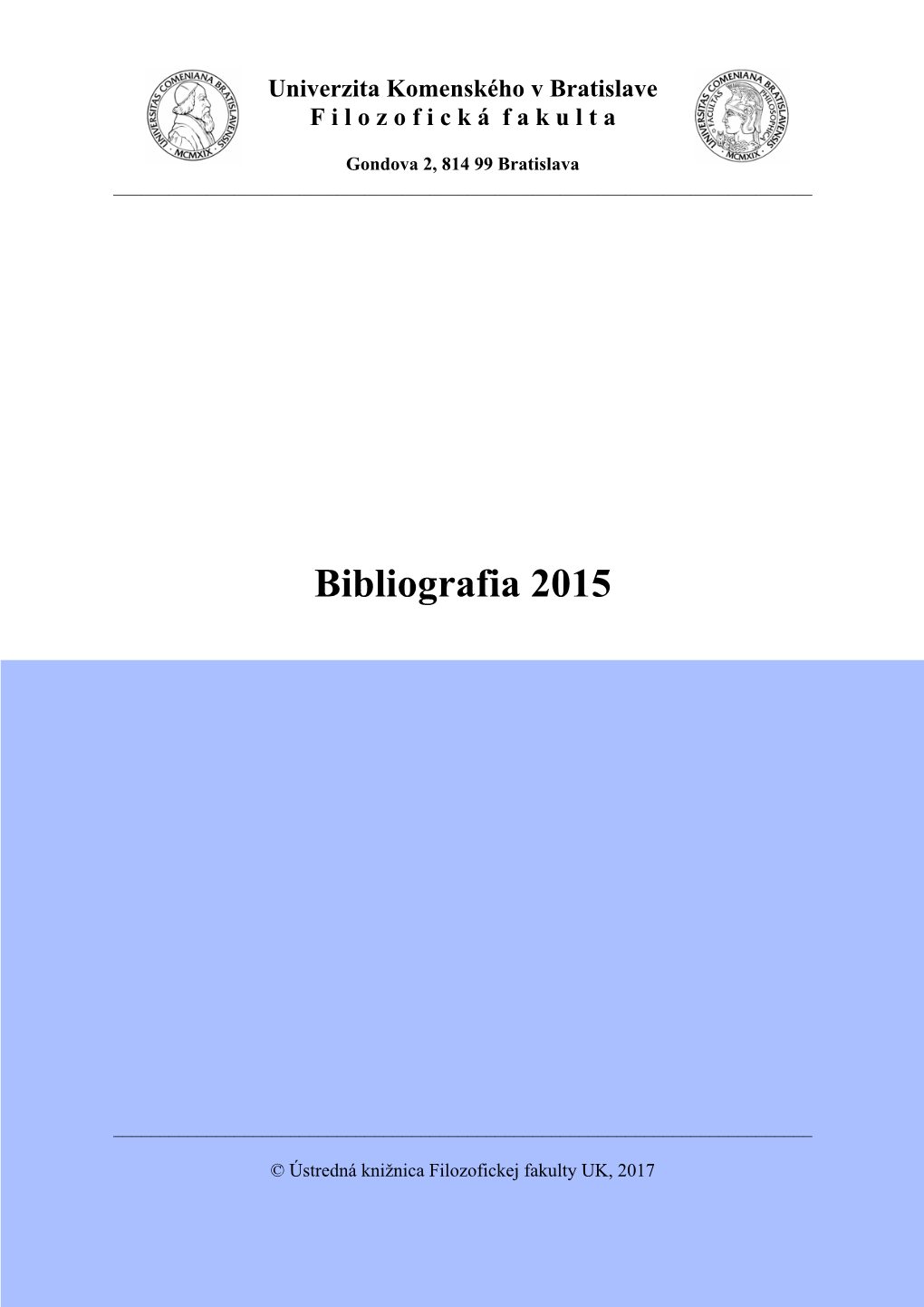 Bibliografia 2015