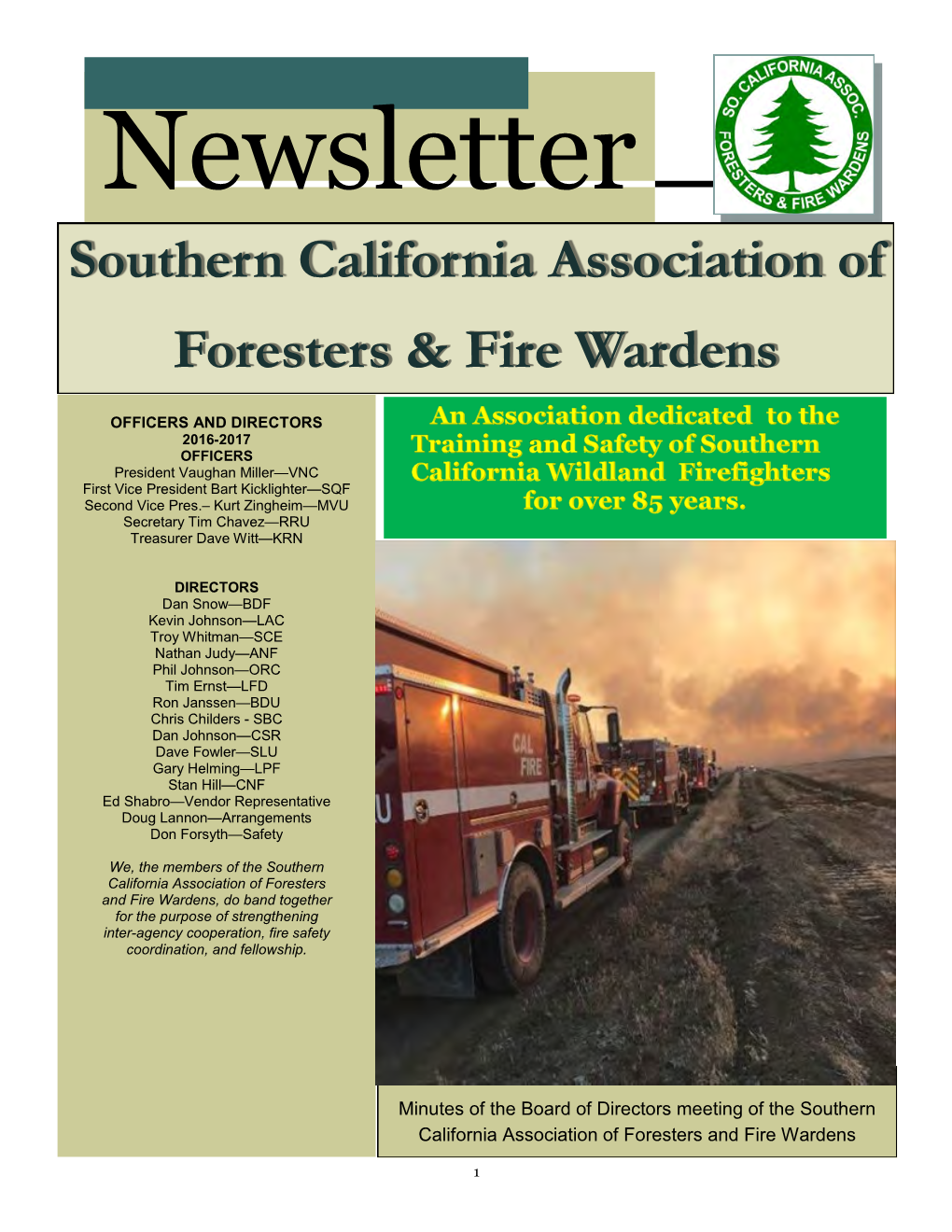 Southern California Association of Foresters & Fire Wardens