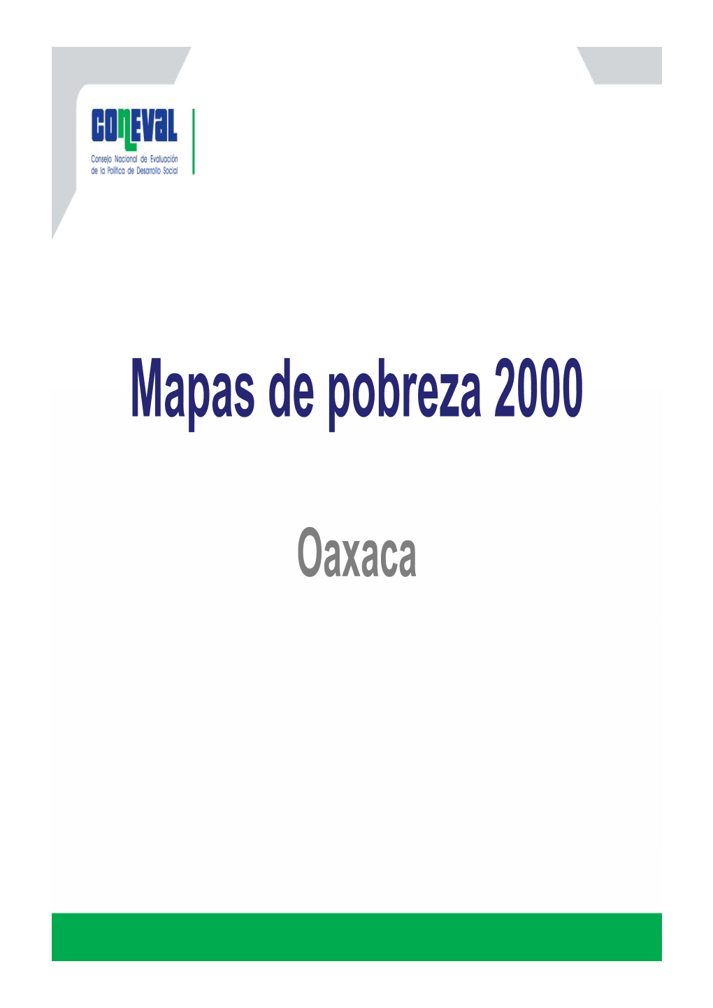 Mapas De Pobreza 2000