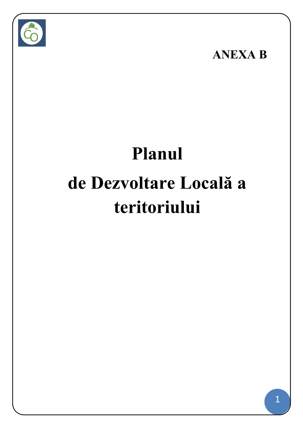 Planul De Dezvoltare Locală a Teritoriului