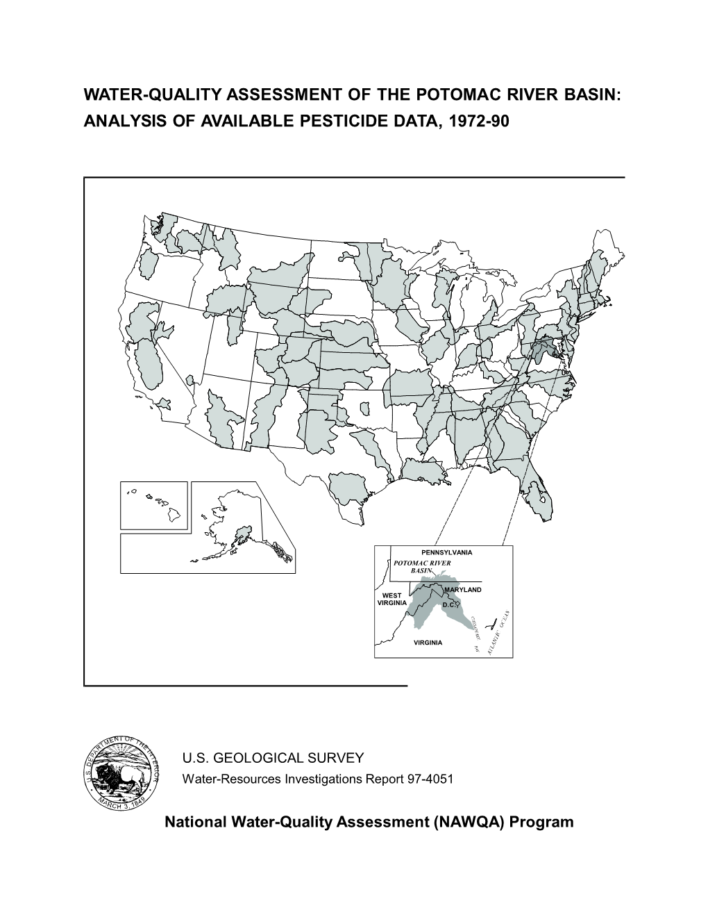 Water-Quality Assessment of the Potomac River Basin: Analysis of Available Pesticide Data, 1972–90 TABLES--Continued