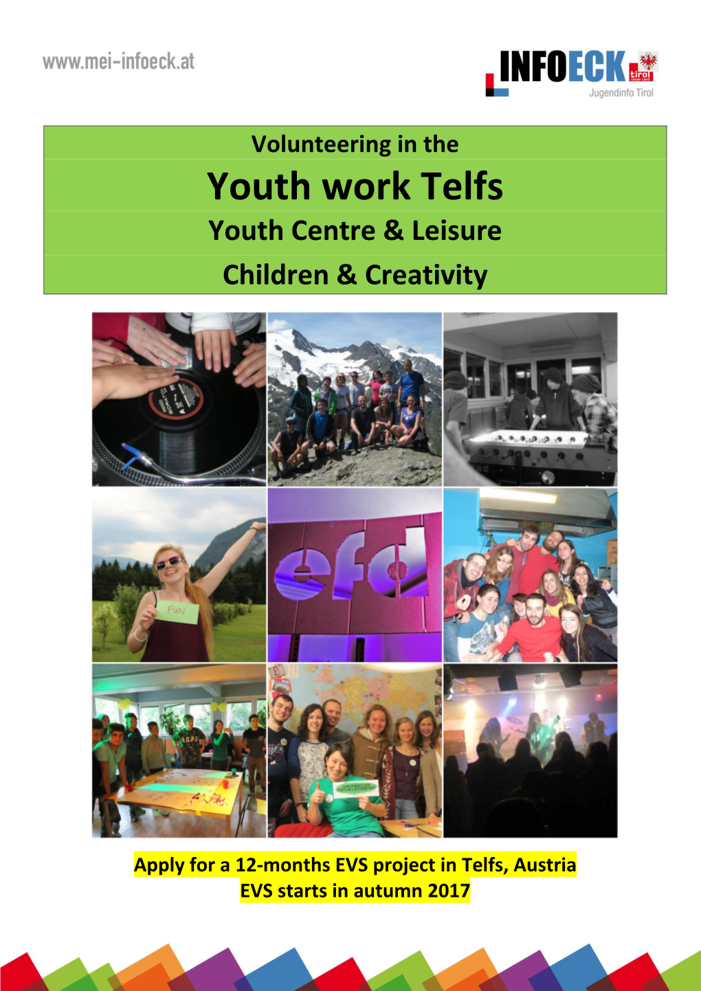 Youth Work Telfs Youth Centre & Leisure Children & Creativity