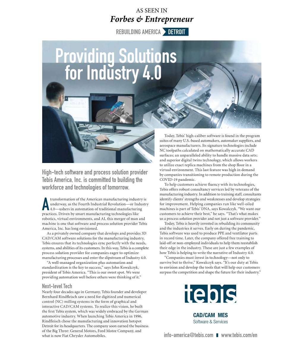 Providing Solutions for Industry 4.0