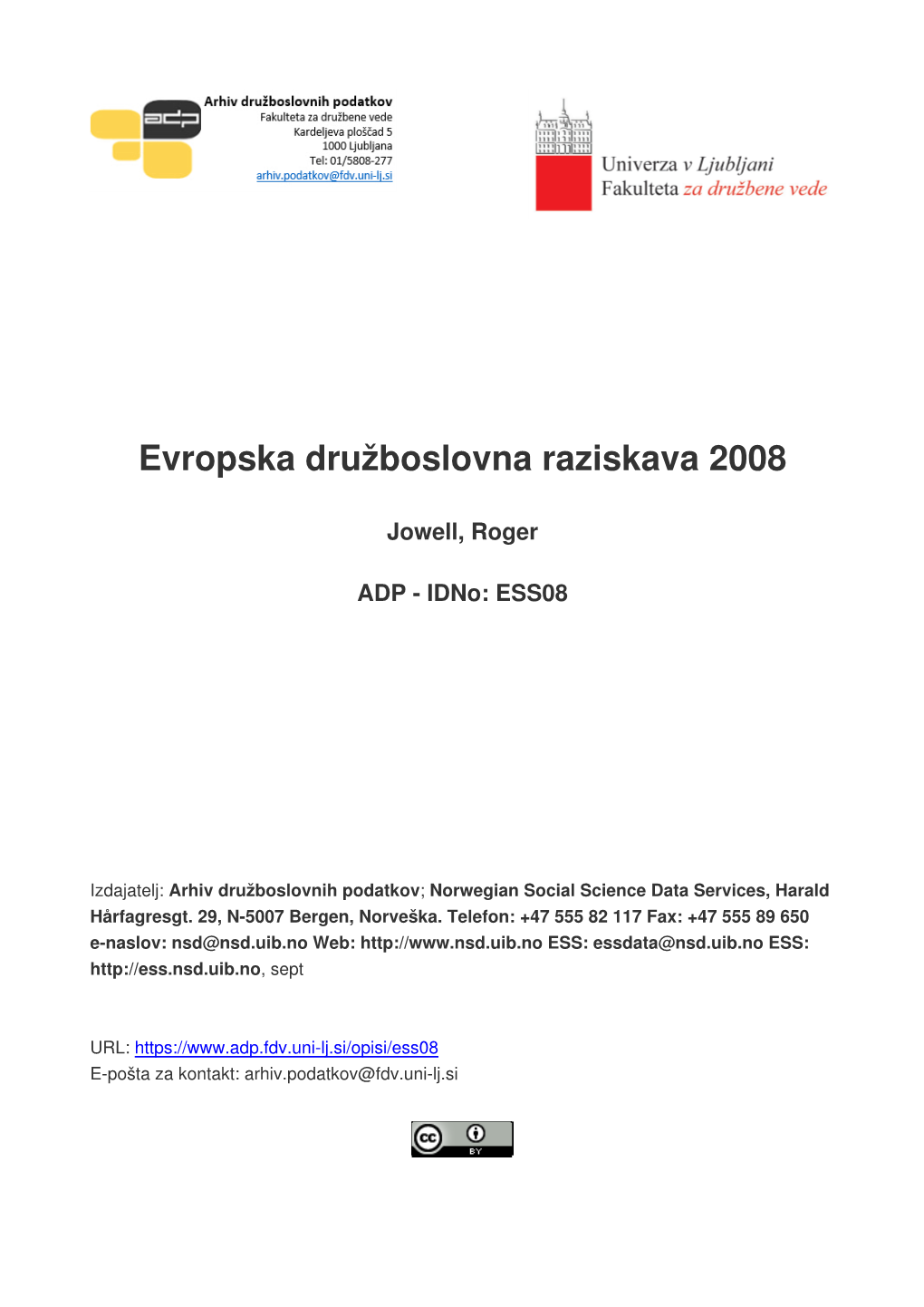 Evropska Družboslovna Raziskava 2008