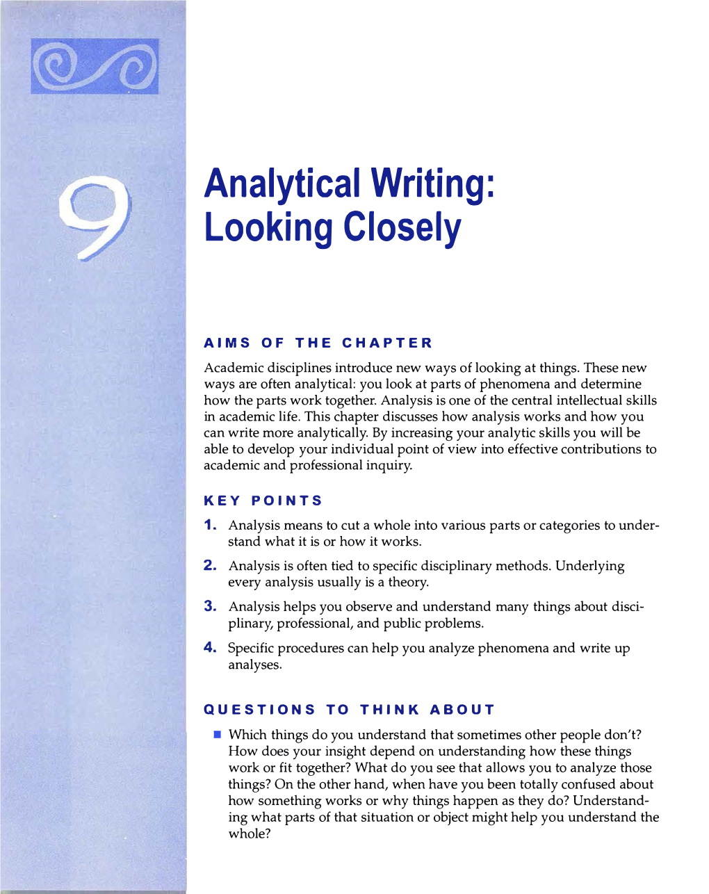 Analytical Writing: Looking Closely