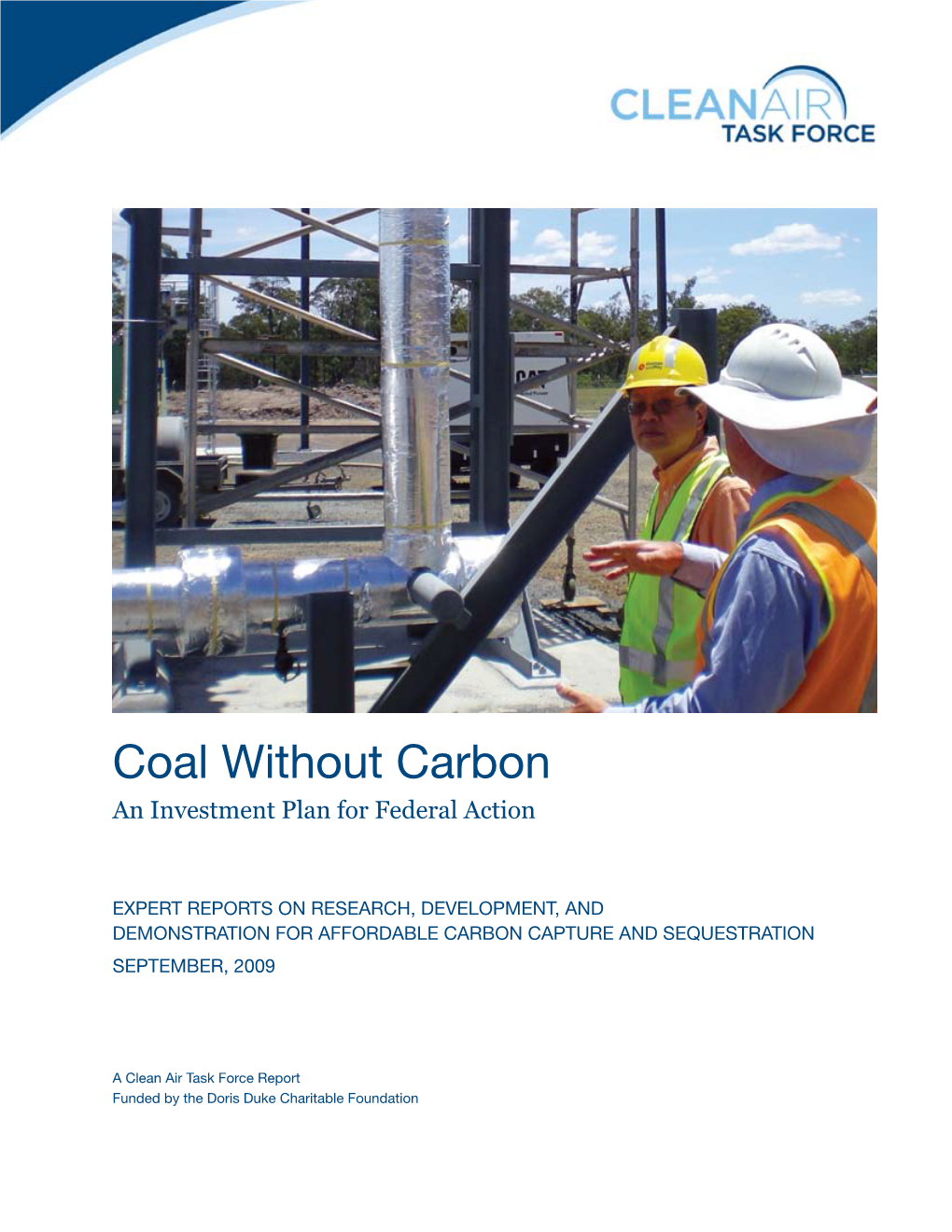 Coal Without Carbon an Investment Plan for Federal Action