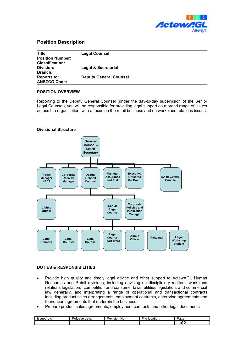 Position Description s40