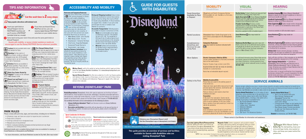 Disneyland® Park on Mondays and Saturdays and at Either Theme Park