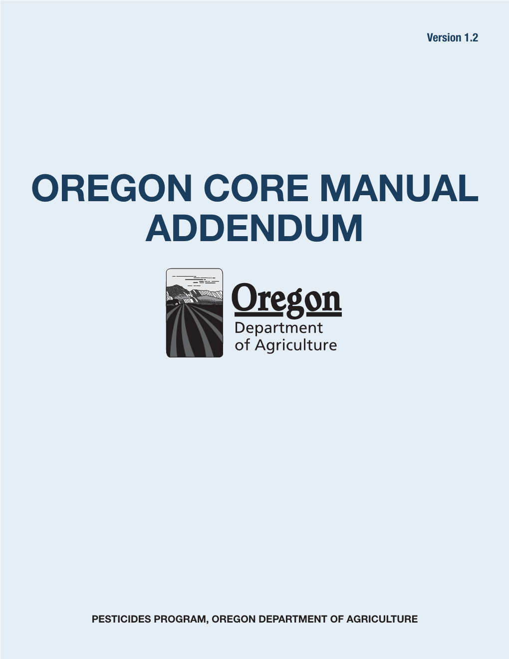 Oregon Core Manual Addendum