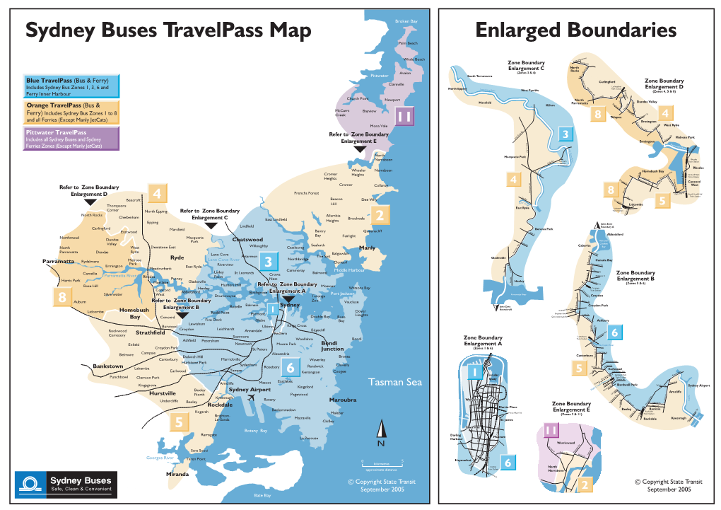 Enlarged Boundaries Sydney Buses Travelpass