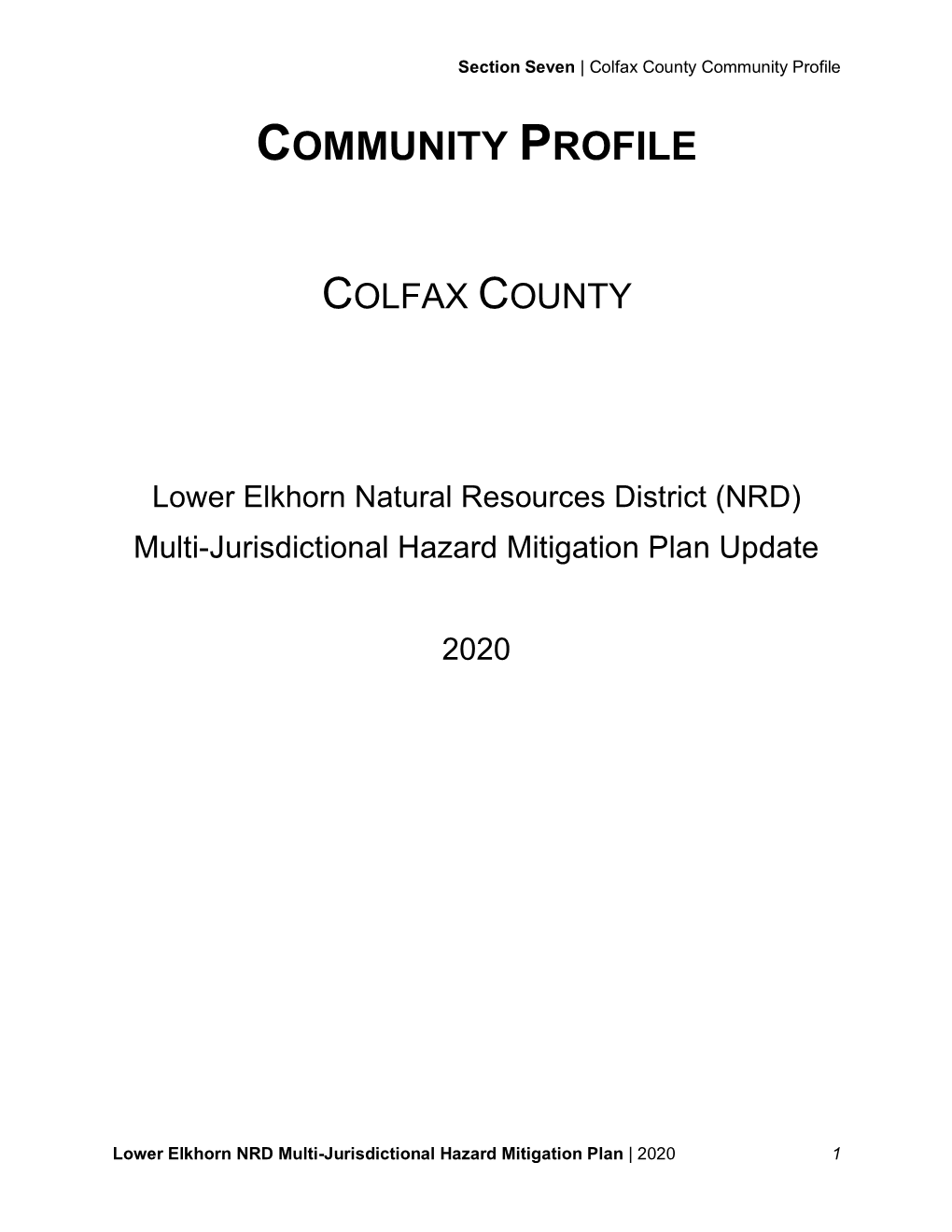 Colfax County Appendix