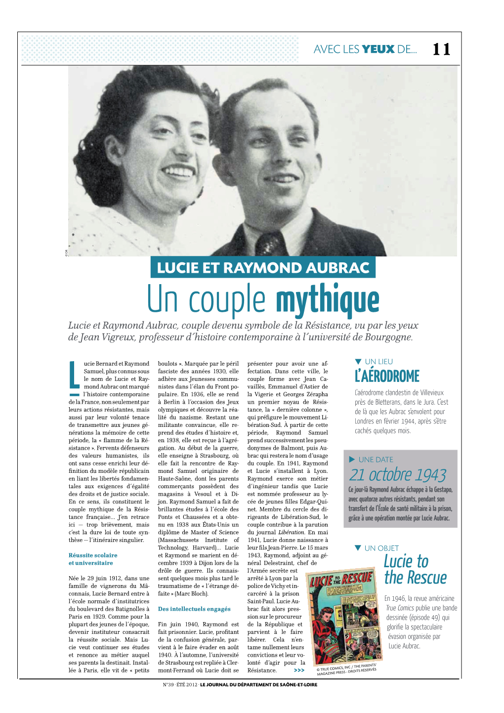 Lucie Et Raymond Aubrac. Un Couple Mythique, Jean Vigreux