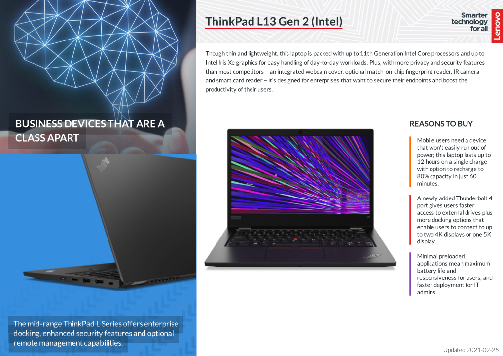 Thinkpad L13 Gen 2 (Intel)