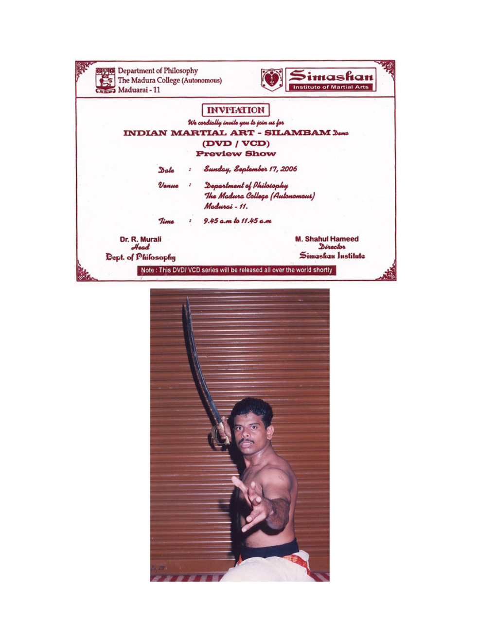 Silambam DV Programme