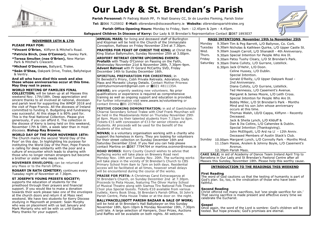 Our Lady & St. Brendan's Parish