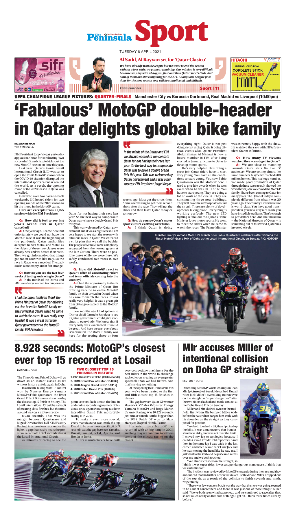 Motogp Double-Header in Qatar Delights Global Bike Family