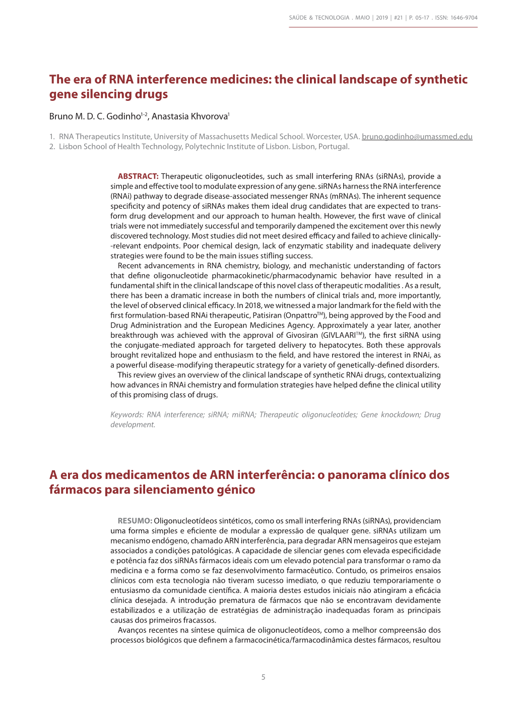 The Clinical Landscape of Synthetic Gene Silencing Drugs