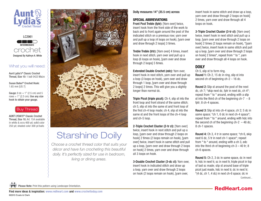 Starshine Doily