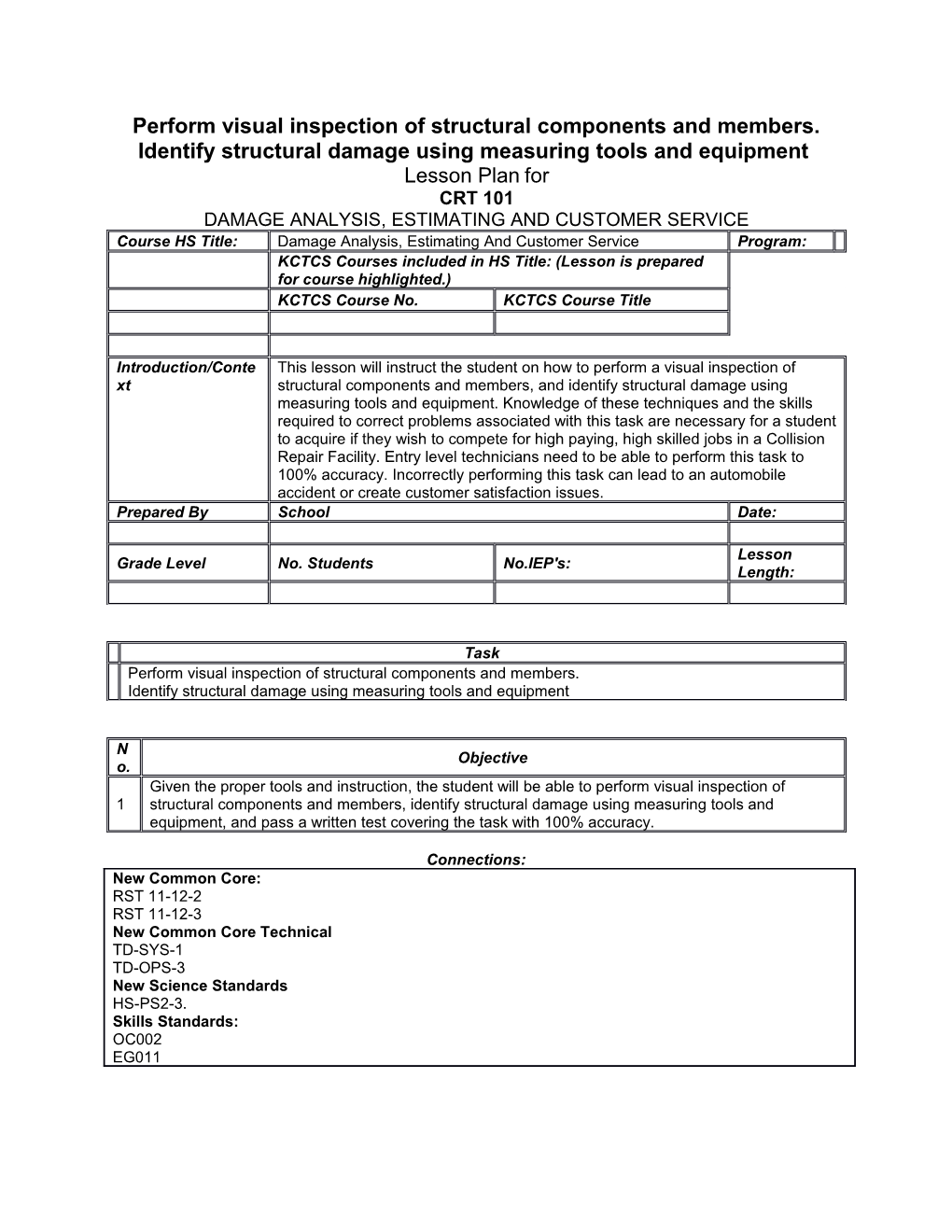 Damage Analysis, Estimating and Customer Service s1