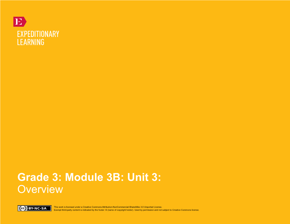 Module 3B: Unit 3: Overview