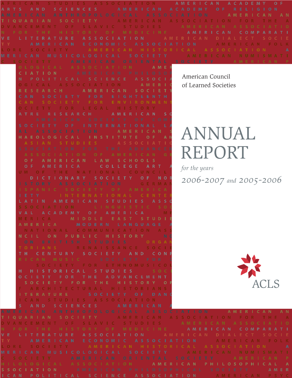 ACLS Annual Report 2005-2007