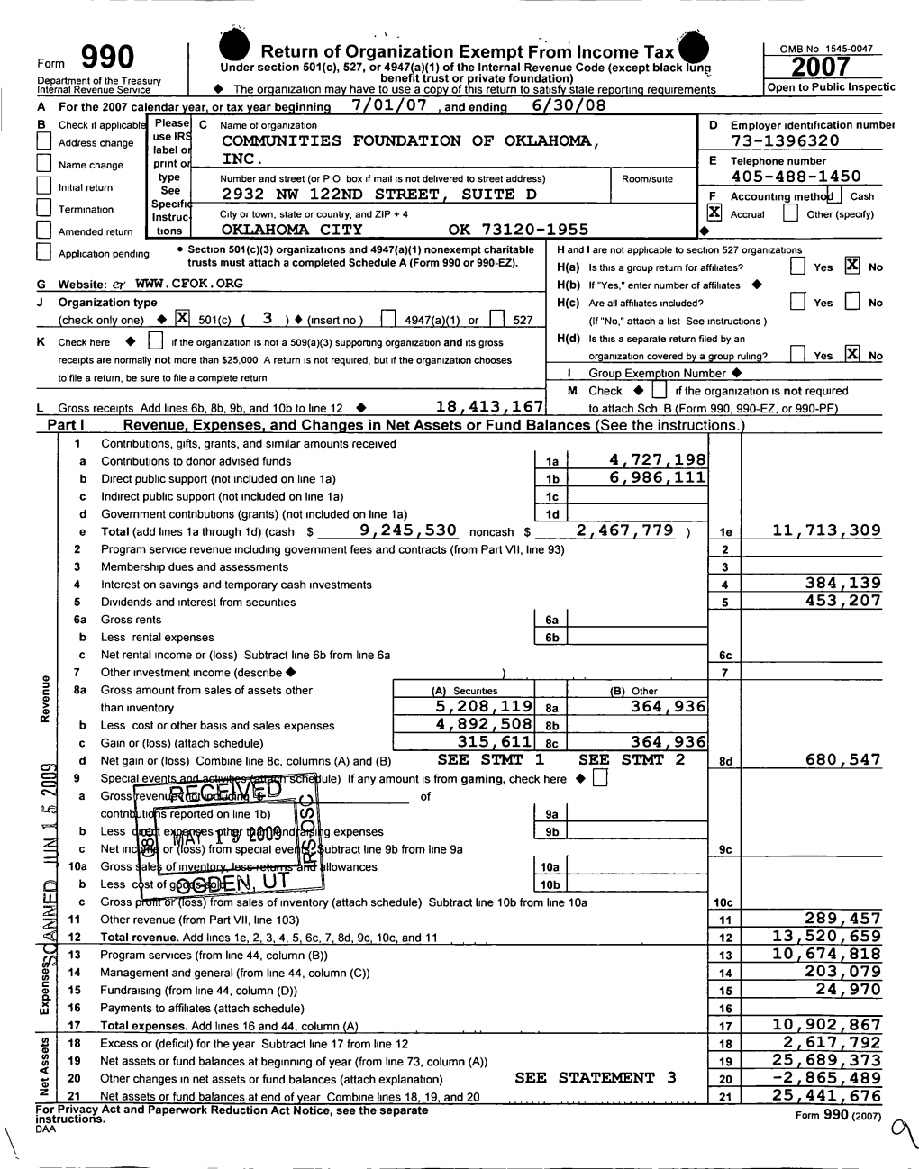 Return of Organization Exempt from Income