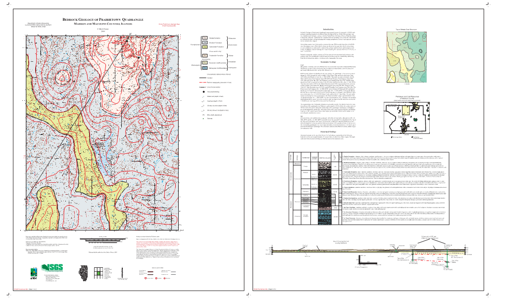 Bedrock Geology of Prairietown Quadrangle A' A