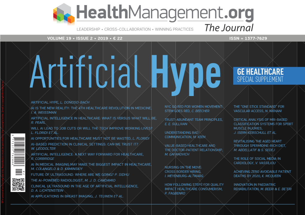 Artificialhype GE HEALTHCARE