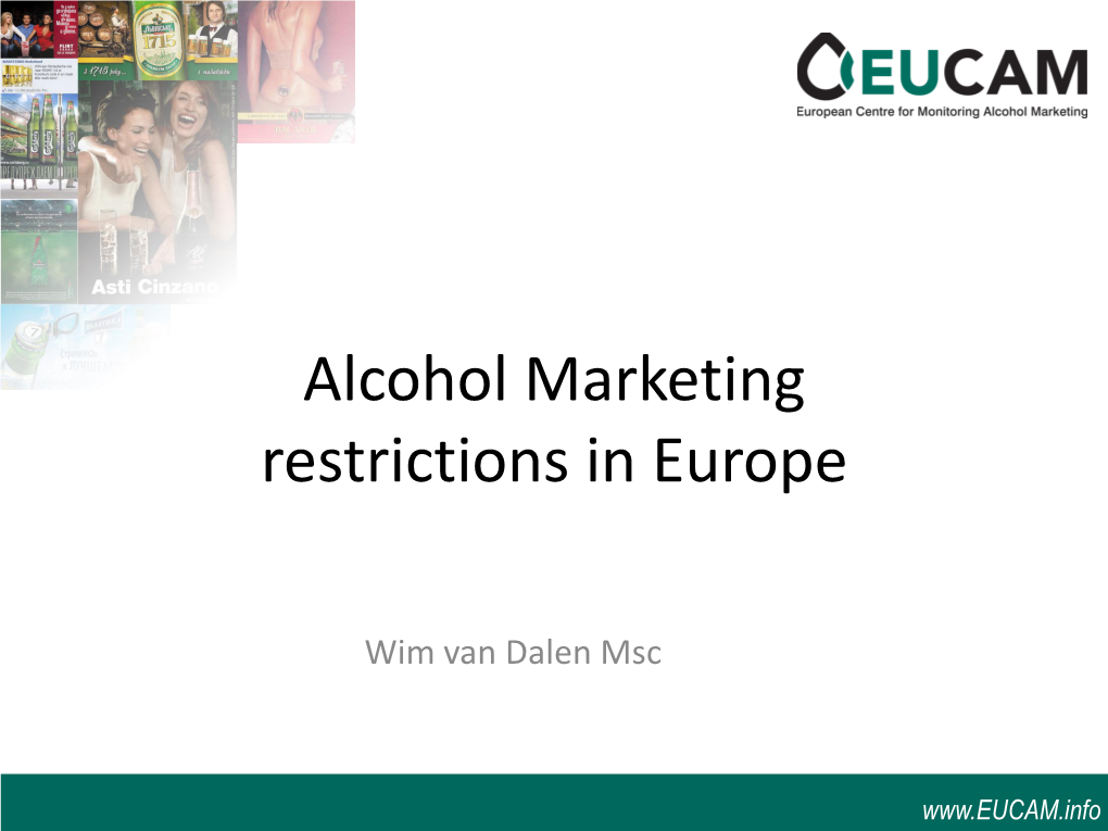 Alcohol Marketing Restrictions in Europe