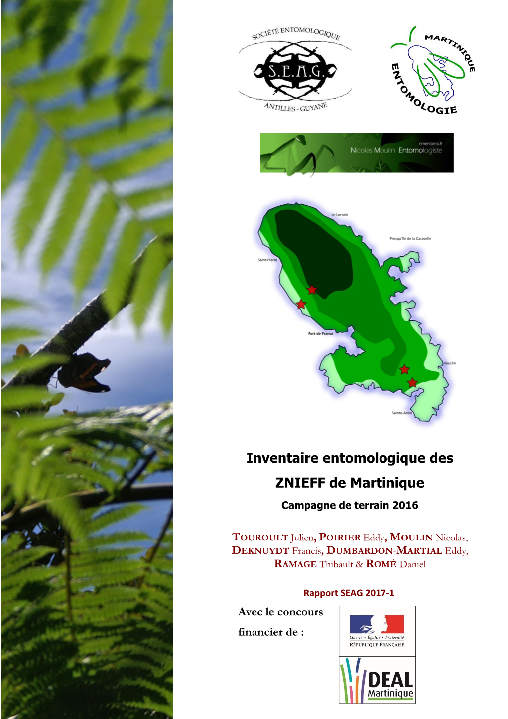 Inventaire Entomologique Des ZNIEFF De Martinique