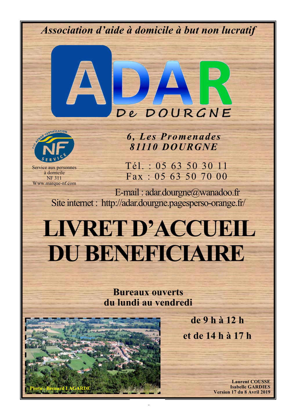 Livret D'accueil Du Beneficiaire