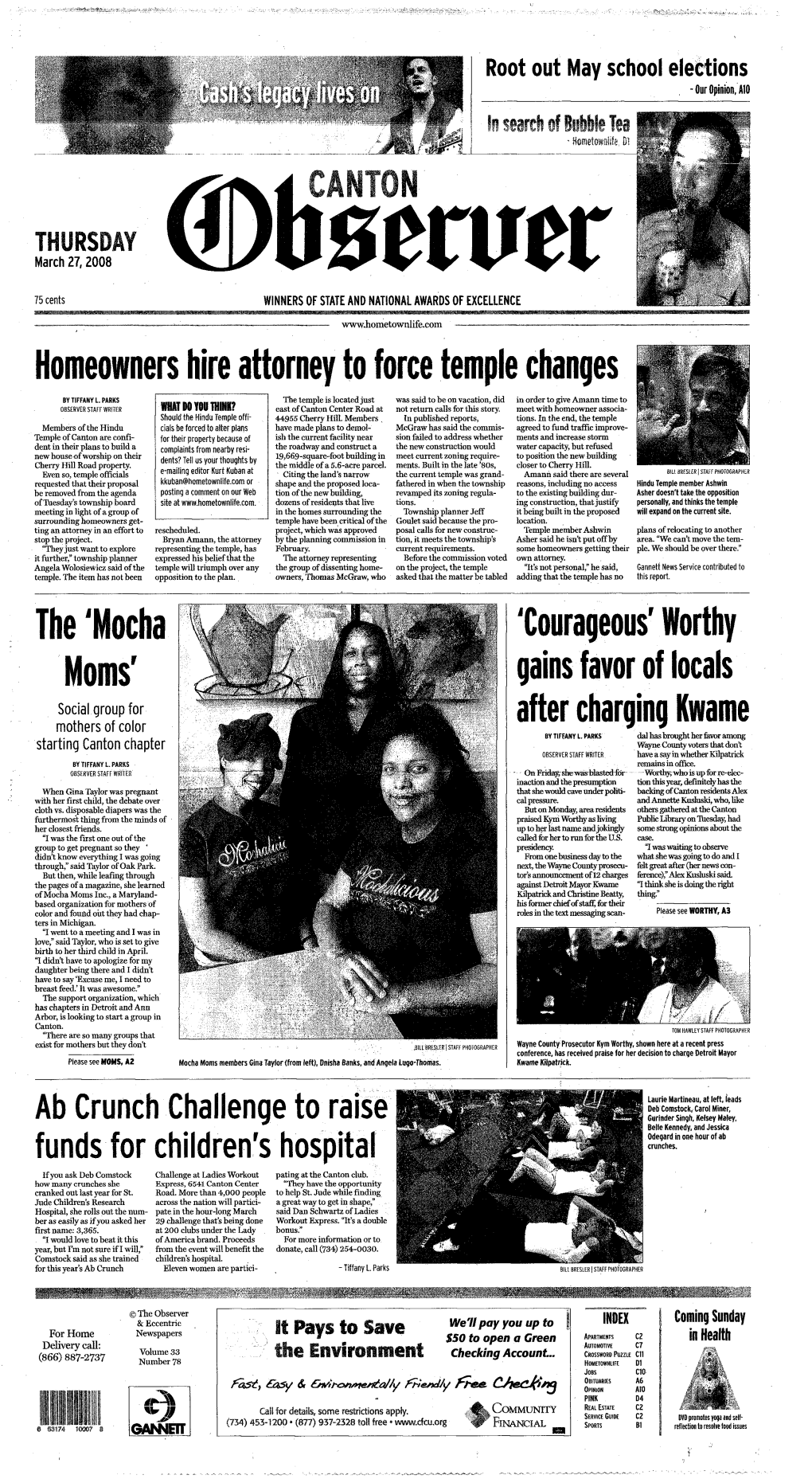 Our Opinion, A10 March 27,2008 H