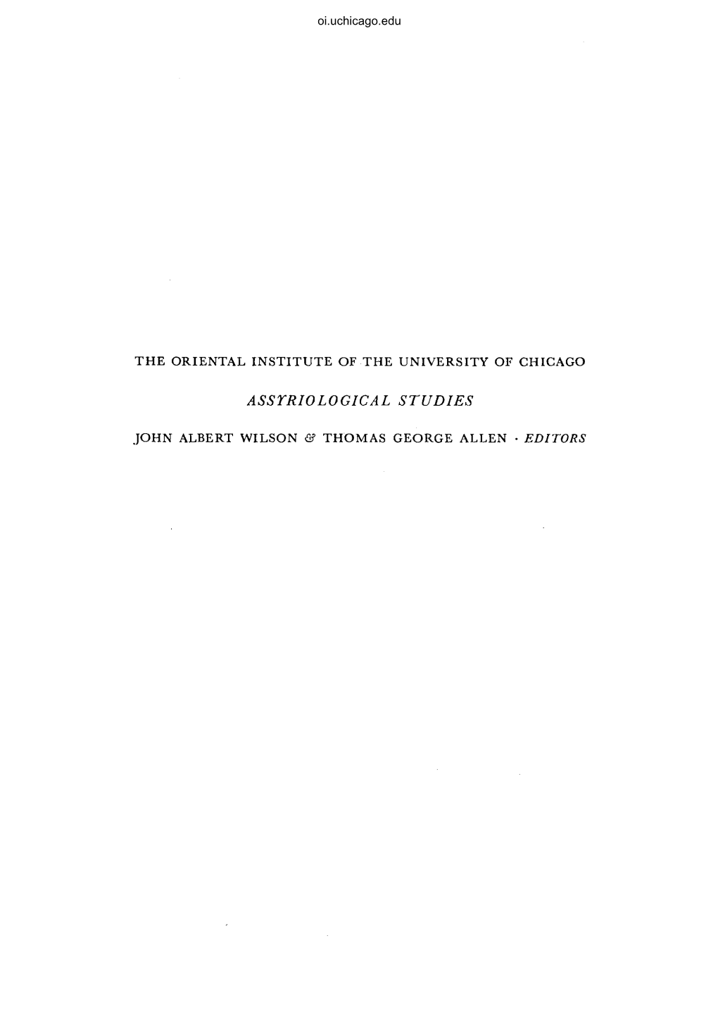 THE SUMERIAN KING LIST Oi.Uchicago.Edu Oi.Uchicago.Edu