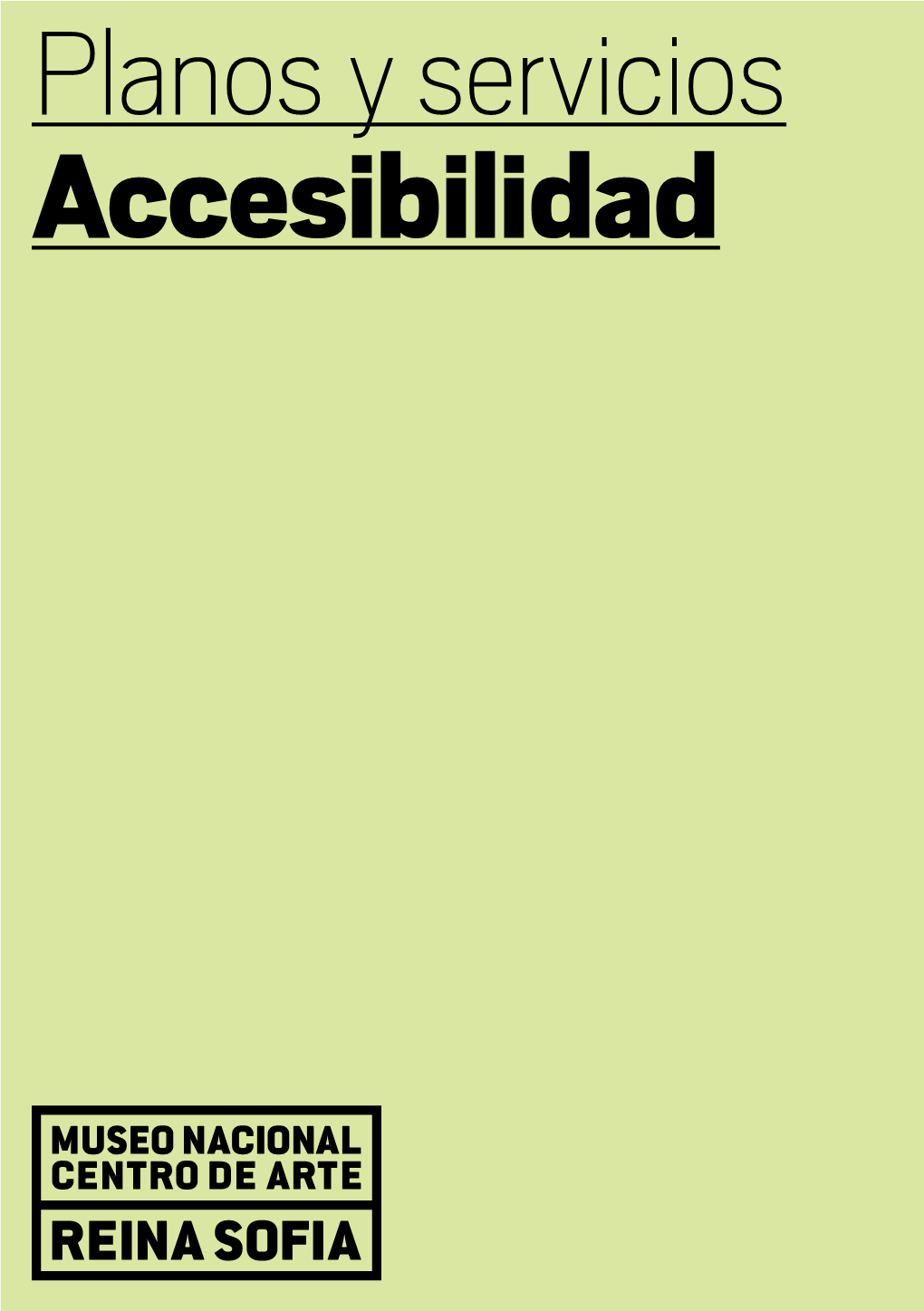 Planos Y Servicios Accesibilidad