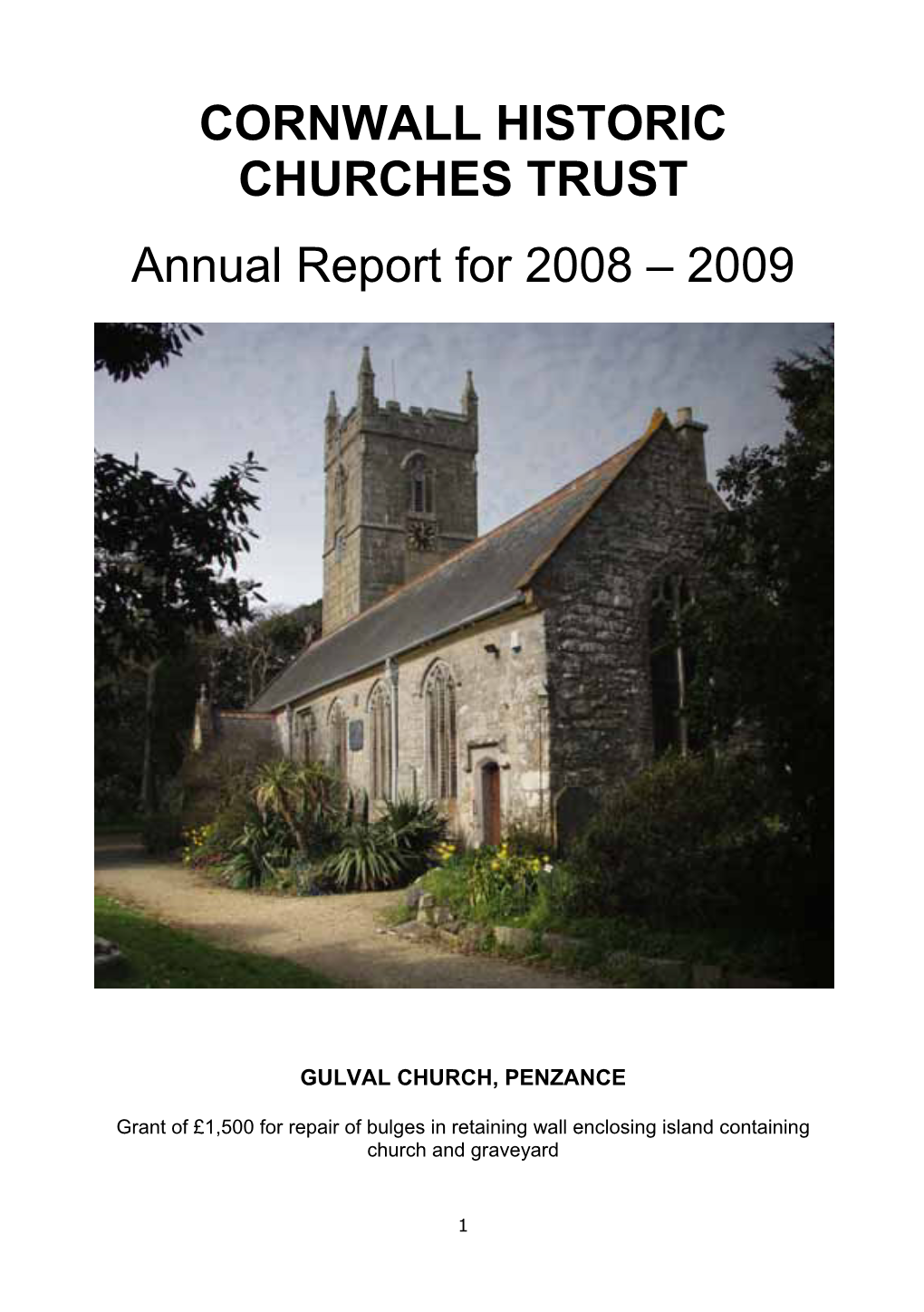 CHCT 2009 Annual Report