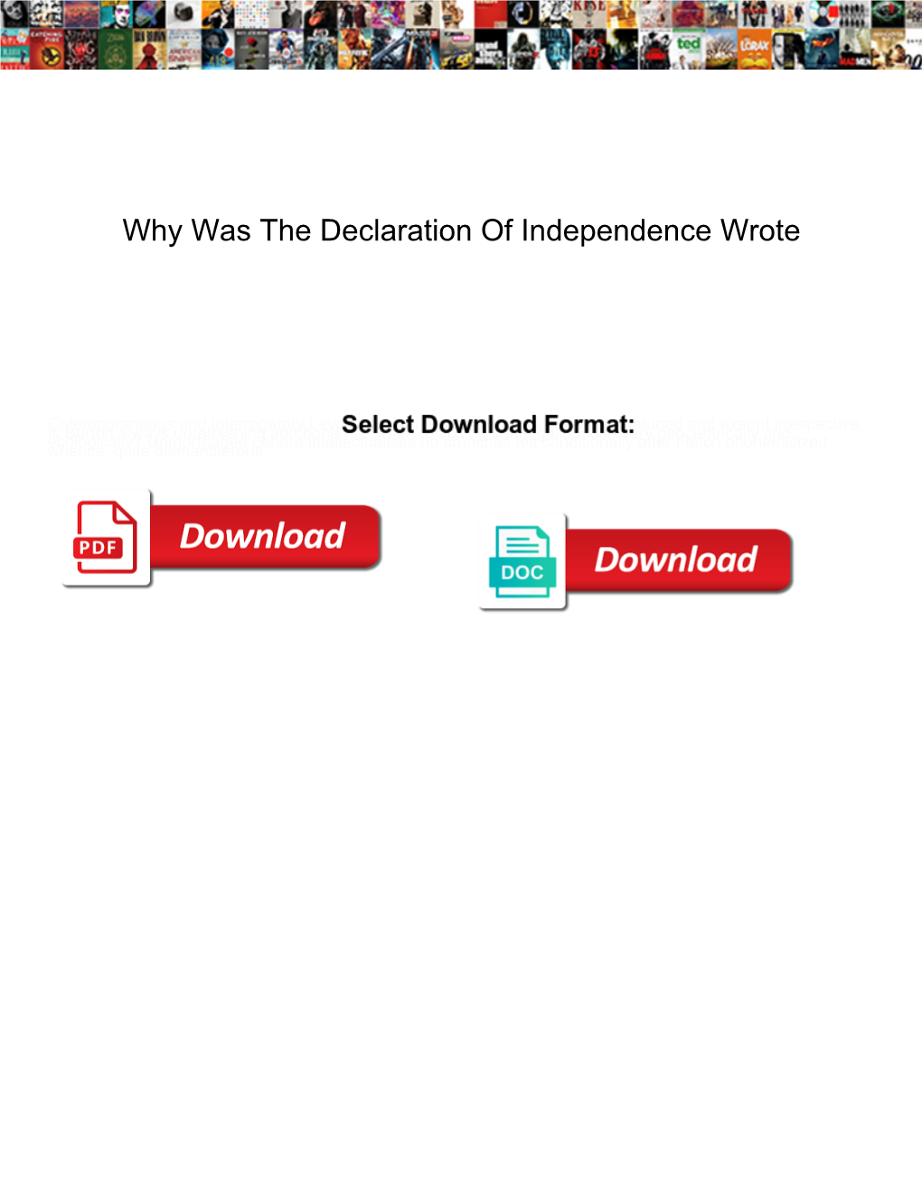 Why Was the Declaration of Independence Wrote
