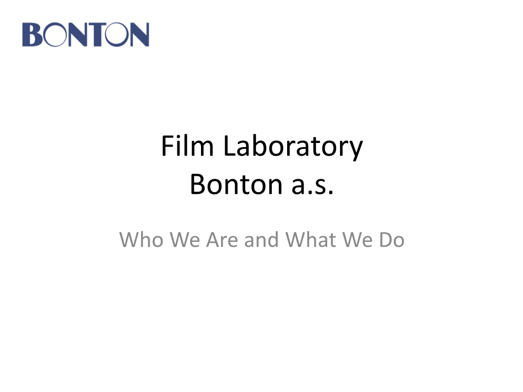 Film Laboratory Bonton A.S