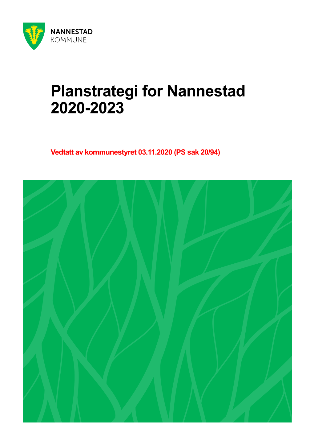 Planstrategi for Nannestad 2020-2023