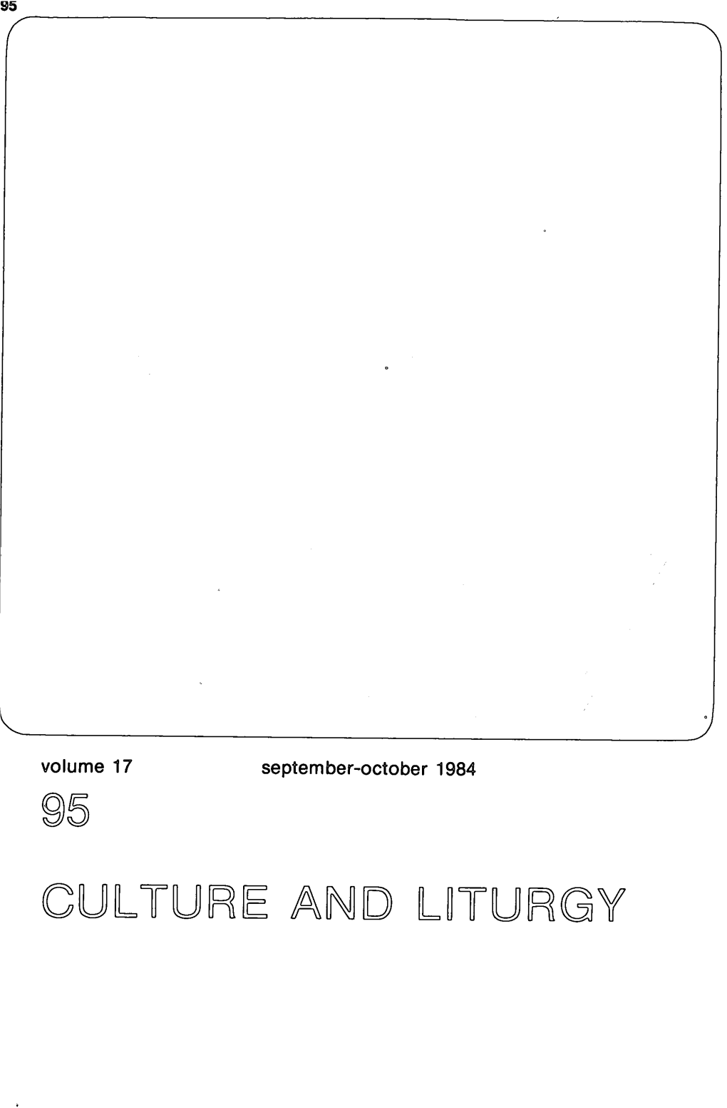 Culture and Liturgy